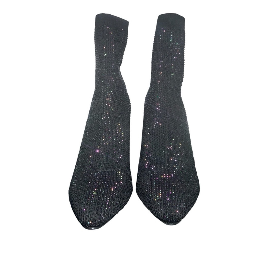 Wild Pair Era’s Tour Iridescent Black Rhinestone Sock Bootie…Swiftie Alert! - Picture 4 of 7